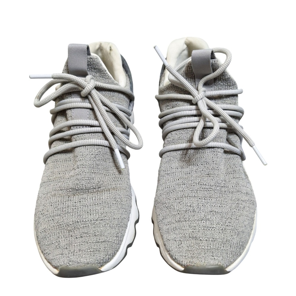 Sorel Kinetic Lite Lace Sneakers Women's 9 Dove Grey Knit Scalloped NL3227-081